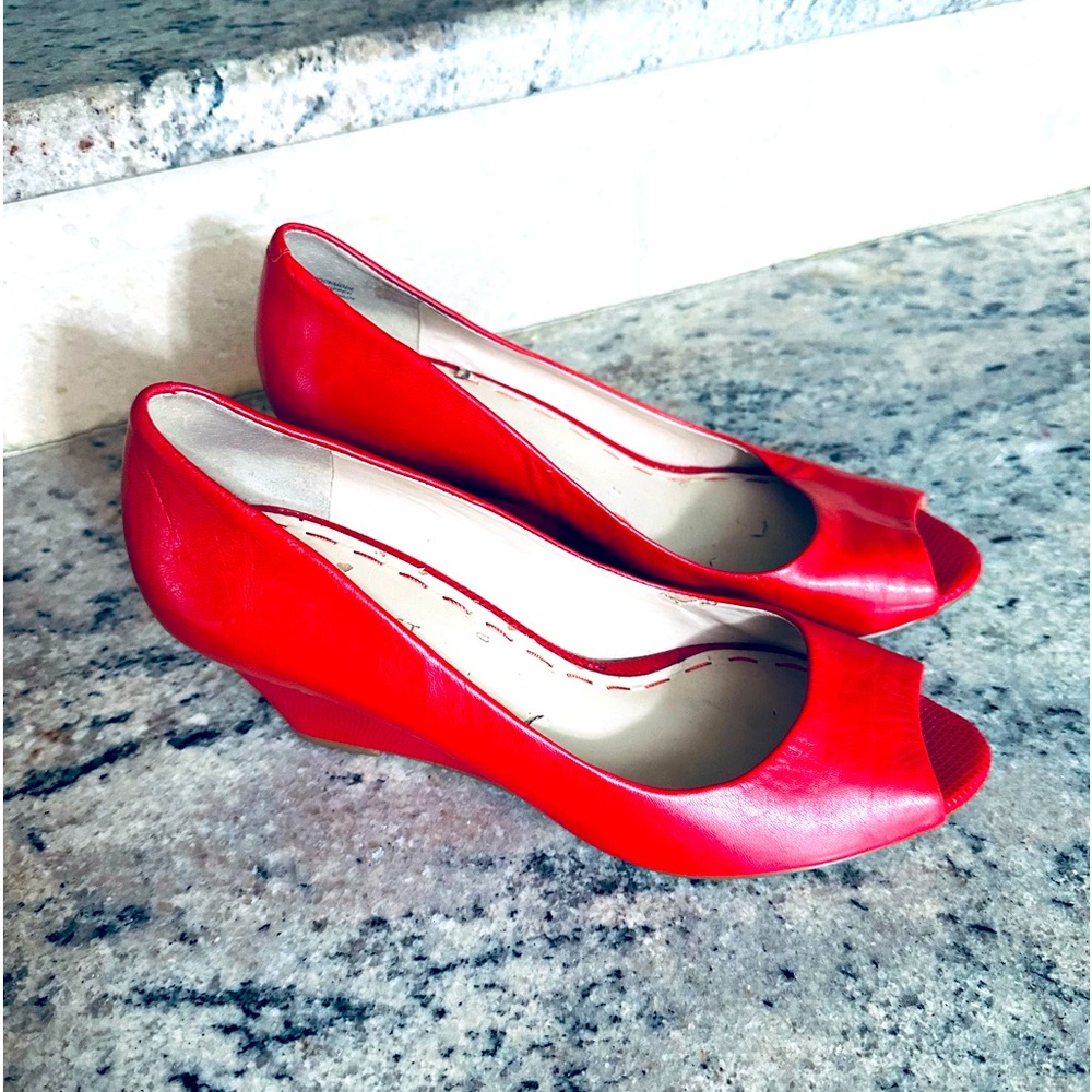 Nine West Ladies Size 8 Pumps Dark Orange